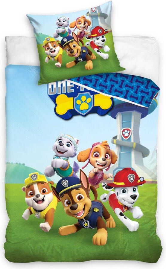 PAW Patrol Prachtig baby dekbedovertrek 100x135 (ledikant) 100% katoen hoogwaardig zacht en ademend huidvriendelijk ideaal voor de babykamer