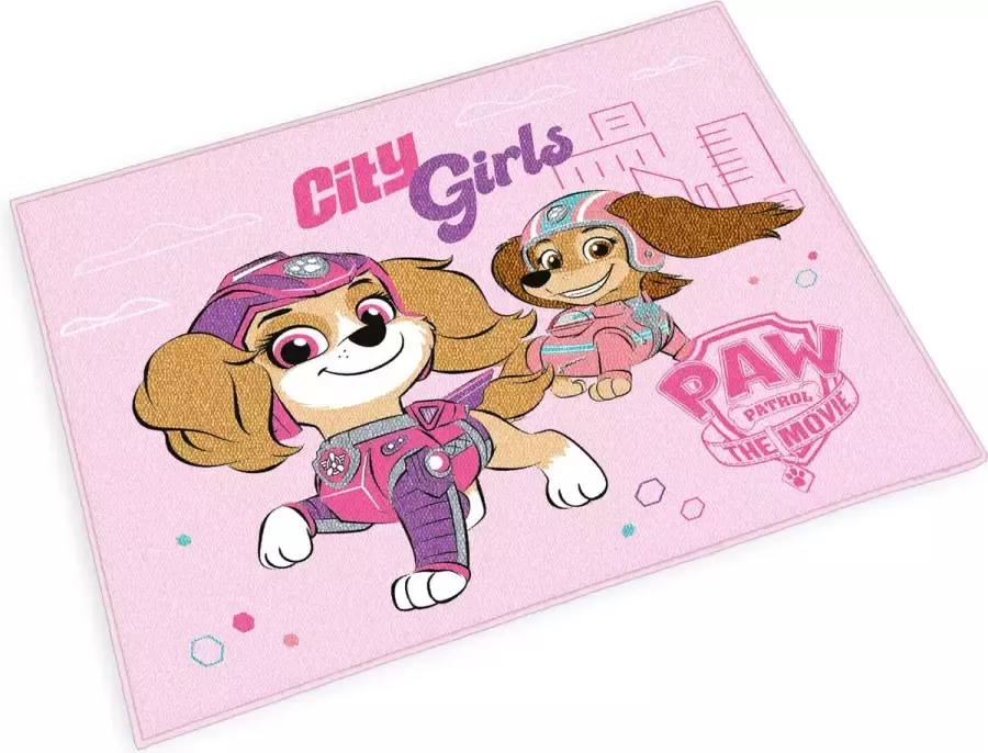 PAW Patrol Roze Vloerkleed Speelkleed voor Meisjes Tapijt 100x120 cm Materiaal: 100% Polyamide