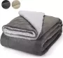 Pazzo Goods Plaid Lichtgrijs 170 x 220 cm XXL Fleece Plaids Deken voor op de bank - Thumbnail 1