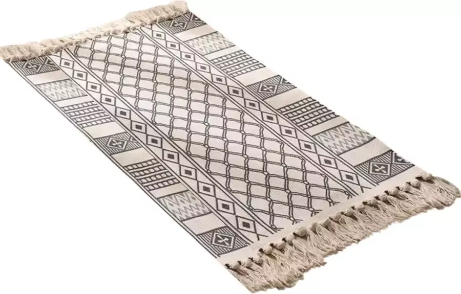 Pazzo Goods Vloerkleed Carino Zwart Wit 60 x 90 cm Vaderdag