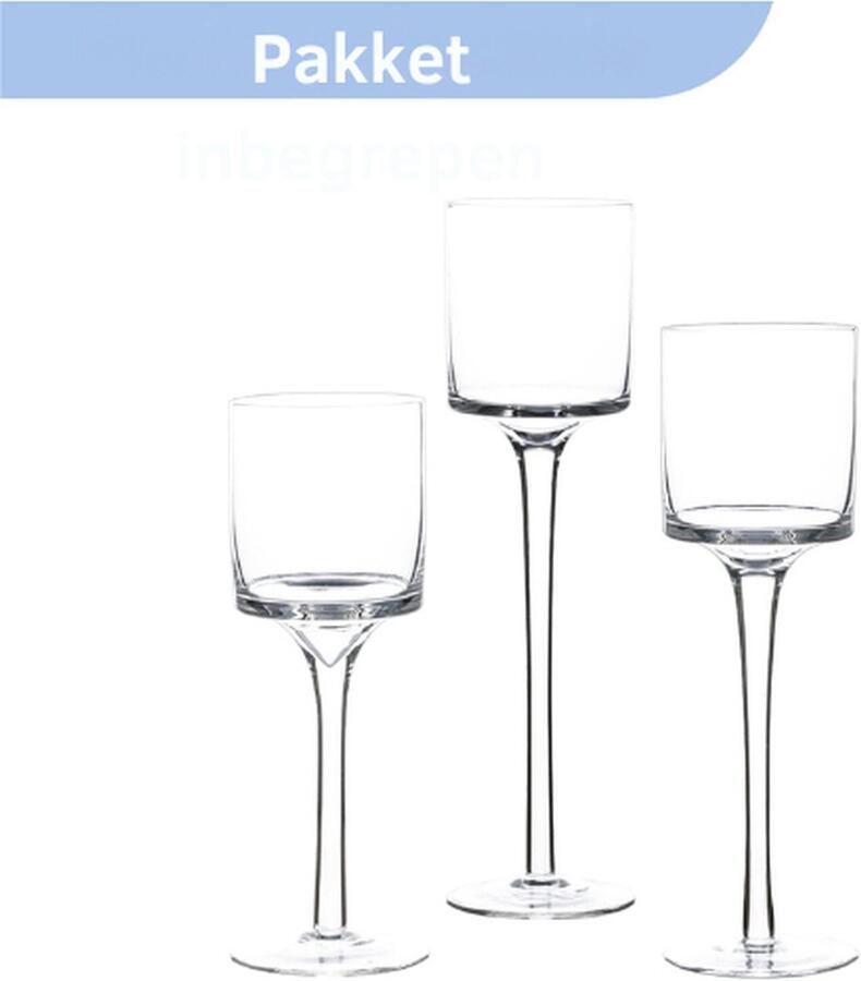 PEAM 1 Set Glazen Kandelaars Voor Pijler Kaars & Drijvende Kaarsen Glazen Theelichtje Kandelaar Clear Tafel Kandelaars Voor Bruiloft Middelpunt Kerst Halloween Huisdecoratie