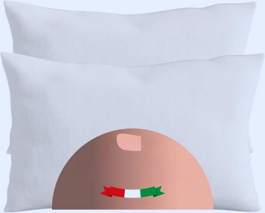 PEAM 2 Kussens Voor Tweepersoonsbed 50 x 80 Cm Mijtdicht Ademend Hypoallergeen Comfortabel Zacht Hoge Kwaliteit Handgemaakt in Italië