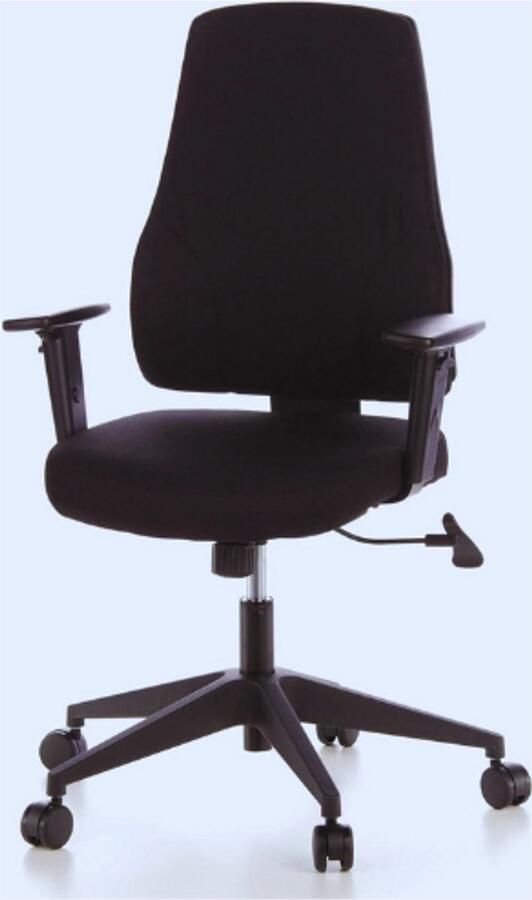 PEAM 608100 Professionele Bureaustoel PRO-TEC 100 Zwart Stof Draaistoel Met Verstelbare Rugleuning