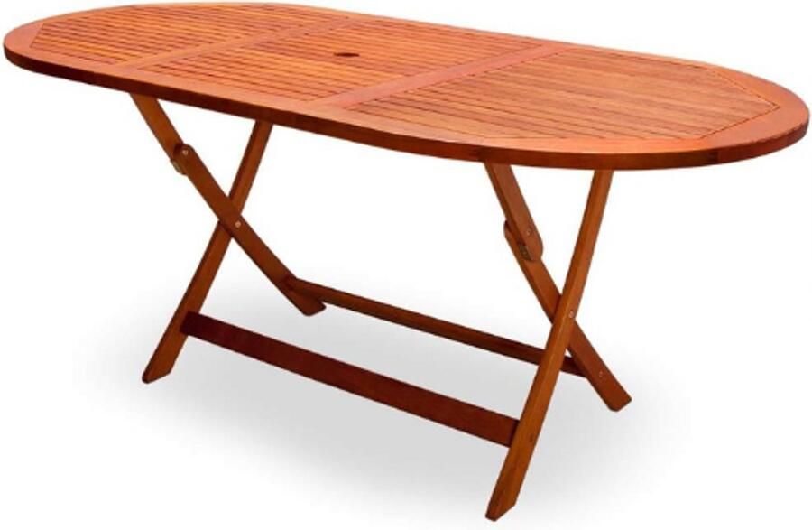 PEAM Inklapbare Tuintafel Alabama 160x85 Cm FSC Acaciahout Eettafel Voor Buiten Houten Opklapbare Tafel Voor Tuin-Terras-Balkon Weerbestendig Tuinmeubel