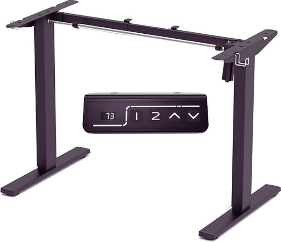 PEAM Elektrisch Hoogte Verstelbaar Sta-Bureauframe Met Automatisch Geheugen En Smart Handset Zwart Frame (Zonder Bureaublad)