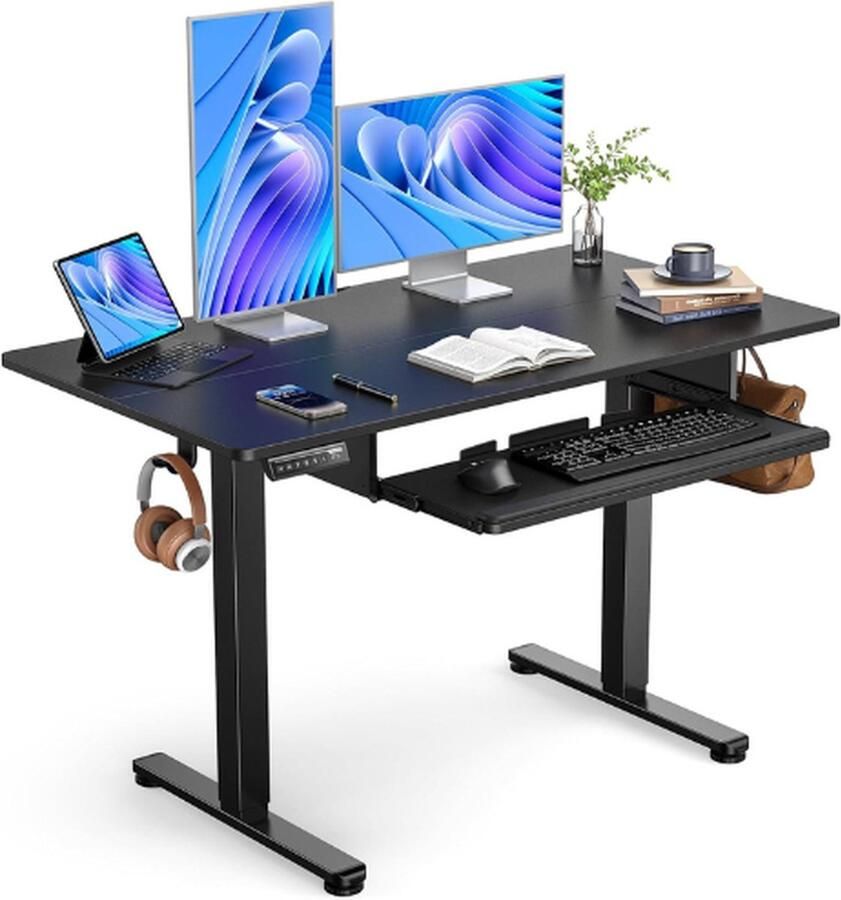 PEAM In Hoogte Verstelbaar Elektrisch Staand Bureau 120 X 60 Cm In Hoogte Verstelbaar Elektrisch Staand Bureau Zit-Sta Bureau Computertafel