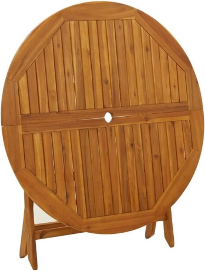 PEAM Inklapbare Tuintafel Van Acaciahout – Massief Houten Klaptafel Voor Buiten – 110cm Bistrotafel – Weerbestendige Eettafel Voor Tuin Terras Balkon