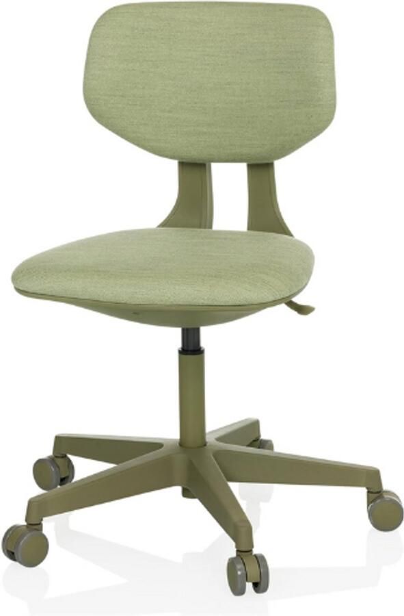 BOG Kinder Bureaustoel Kid Colore Ergonomische Stoel Voor Kinderen Groene Stoffen Bekleding In Hoogte Verstelbaar Comfortabel En Stevig Perfect Voor Studiehoek