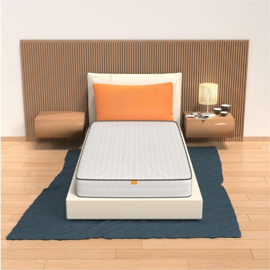 PEAM Matras 80 x 180 cm Hoogte 10 cm Opvouwbaar Waterschuim Anti-Mijt en Hyperademend Model: Primavera