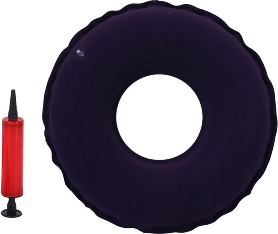 PEAM Opblaasbaar Zitkussen Anti-Decubitus En Aambeienkussen Met Pomp Voor Comfort En Ondersteuning
