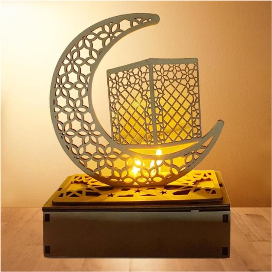 PEAM Ramadan Decoratie Ramadan Decoratieve Lantaarn Islamitische Decoratie Ramadan Lamp Ramadan Lantaarn Voor Slaapkamer En Tafel Decoratie Geschenken