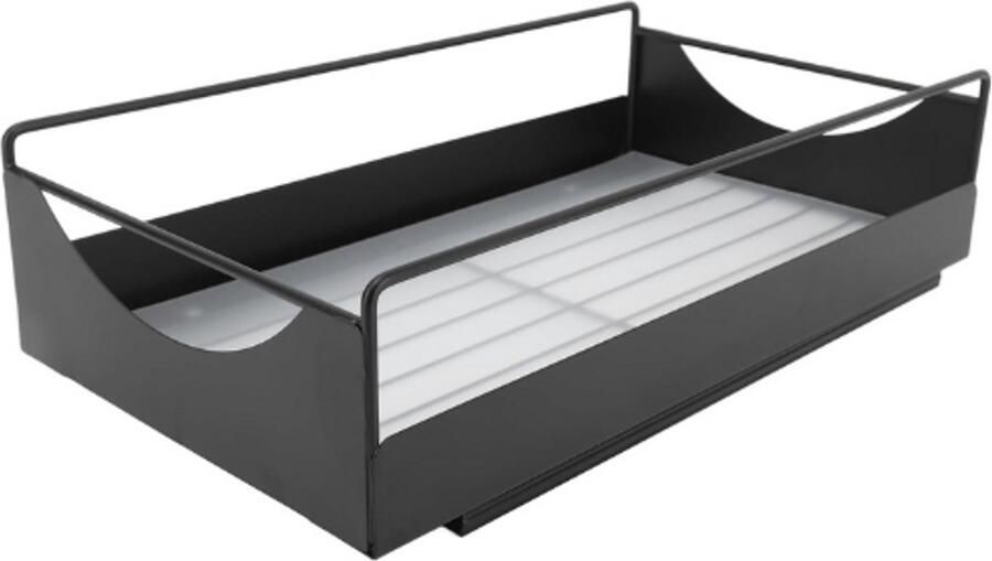 PEAM Uitschuifbare Kastorganizer 40 6 X 22 9 X 9 1 Cm Uitschuifbare Planken Voorraadkast Keuken Woonkamer Mand Organizer Voor Kast Zwart