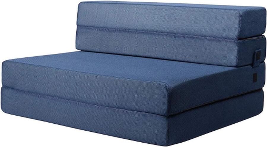 PEAM Vouwmatras En Logeerbed Slaapbank Vloermat Drievoudig Opvouwbaar Dubbele Functie 11.5 Cm Dik Single 90 x 190 Cm