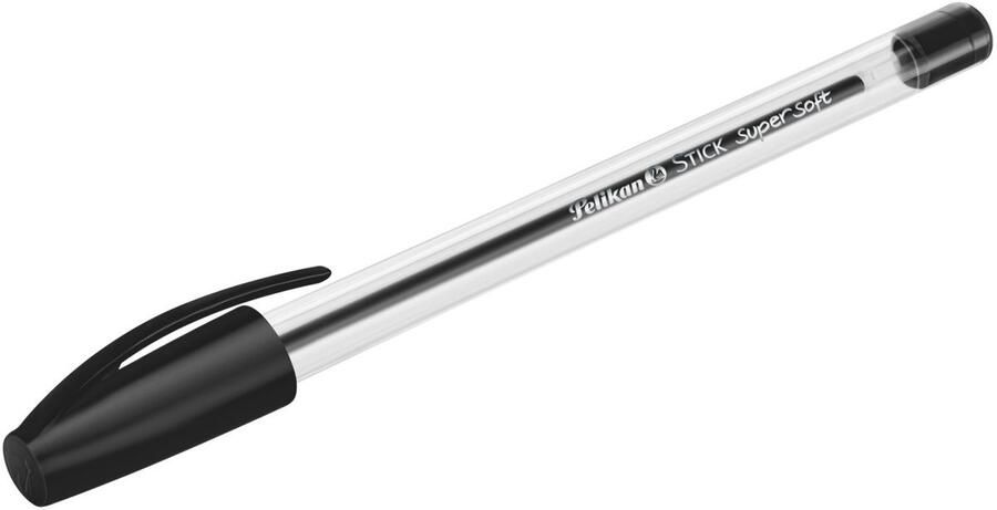 Pelikan 601450 balpen Zwart Intrekbare balpen met klembevestiging 50 stuk(s)