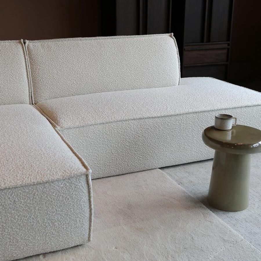 Lizzely Garden & Living Hoekbank Enzo naturel loungebank 280cm polyester bankstel links - Foto 2