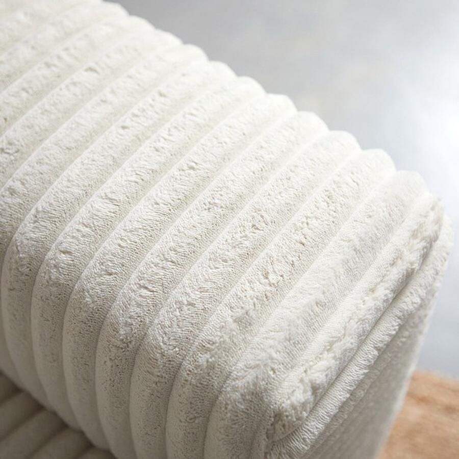 Lizzely Garden & Living Hoekbank Uno crème loungebank 300cm polyester bankstel links - Foto 2