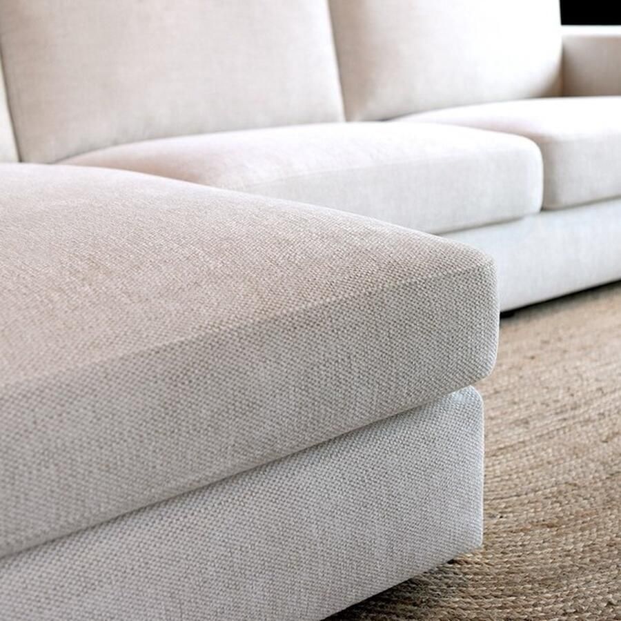 Lizzely Garden & Living Hoekbank Uno naturel loungebank 300cm polyester bankstel links - Foto 2