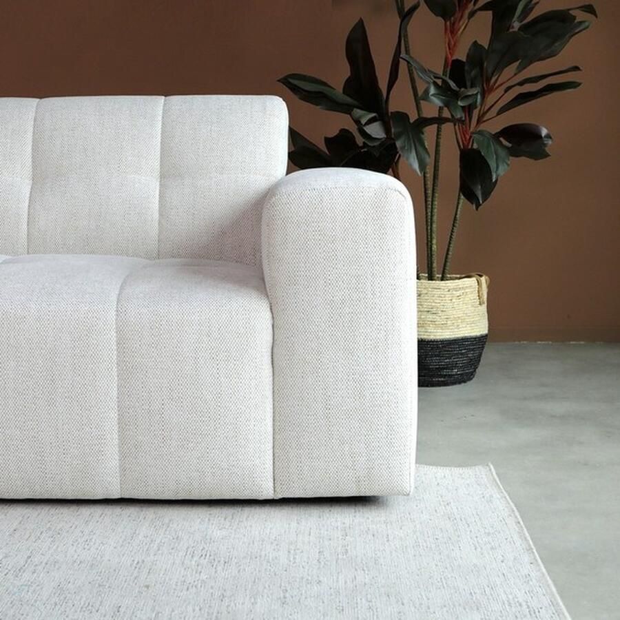 Lizzely Garden & Living Hoekbank Wave off-white loungebank 305cm polyester bankstel links - Foto 2