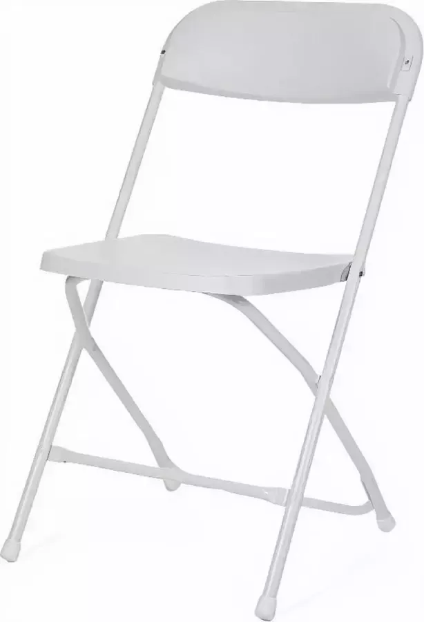 Perel Klapstoel inklapbaar weerbestendig maximaal 120 kg wit