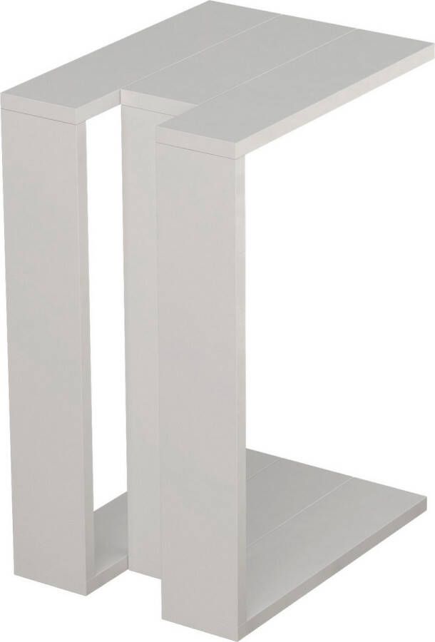 Perfecthomeshop Bijzettafel Stijlvol Wit 30x57x40 cm Duurzaam Melamine Materiaal - Foto 2
