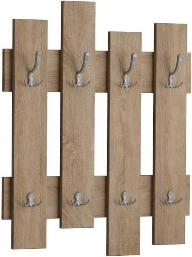 Perfecthomeshop Kapstok Stijlvol Eiken 64x79x4cm Duurzame Melamine - Foto 2