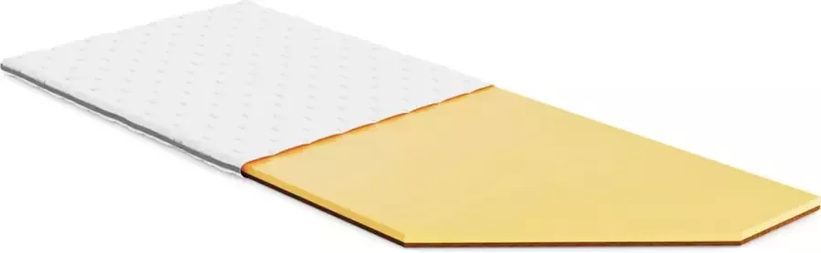 Perfectmatras Koudschuim Topper HR 50 – 180x190 cm – Harde Topper Matras – Stevige Topper Voor Zware Mensen – Antialergisch & Wasbare tijk – Coldfoam Coco Strong