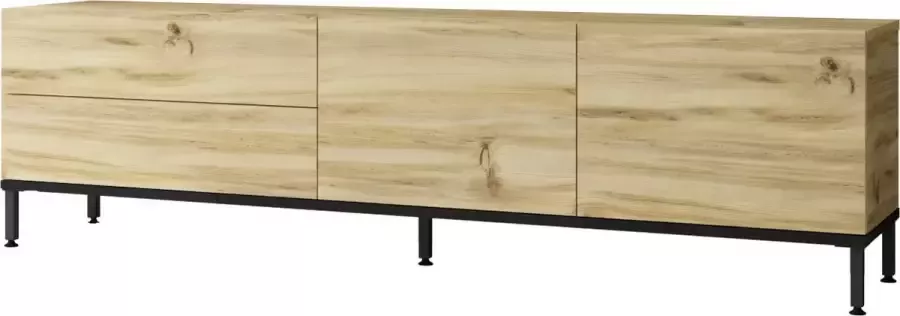 Perfecthomeshop Staand Scandinavisch TV-meubel Hout met Twee Lades 170 3x35 5x46 4cm