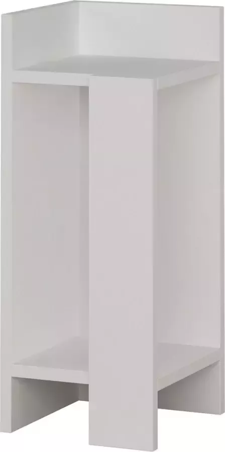 Perfecthomeshop Stijlvol wit nachtkastje 60 cm hoog en 25 cm breed