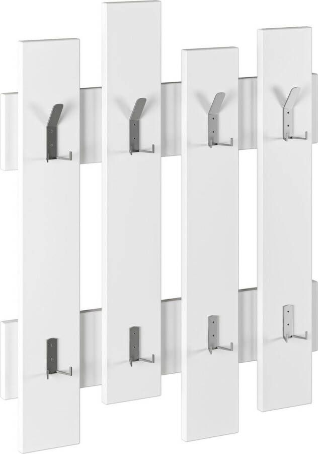 Perfecthomeshop Stijlvolle Kapstok Wit Melamine 64x79x4cm Ruimtebesparend Design - Foto 3