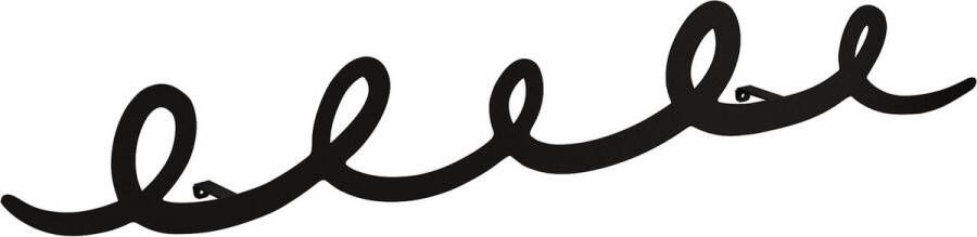 Perfecthomeshop Stijlvolle Kapstok Zwart Metaal Ruimtebesparend 22x94x5cm Perfect voor Elk Interieur - Foto 2