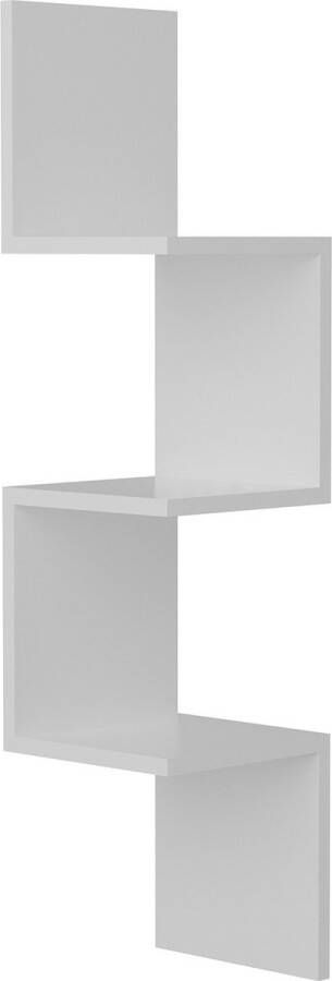 Perfecthomeshop Stijlvolle Wandplank Wit Melamine 25x105 4x25cm Perfect voor Elk Interieur wandrek