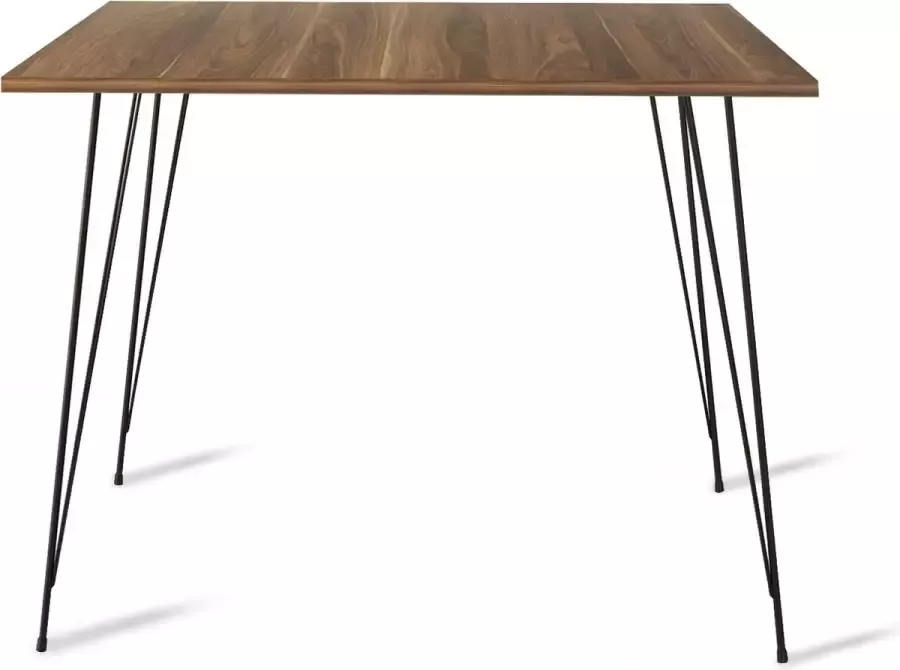 Tafel Walnoot 90x75x90 cm eettafel Walnoot Tobias kleine eettafel Klein tafeltje