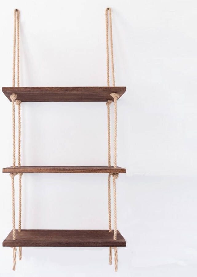 Perfecthomeshop Wandplank Walnoot 40x110x14cm Stijlvol Sparrenhout Perfect voor Elk Interieur wandrek