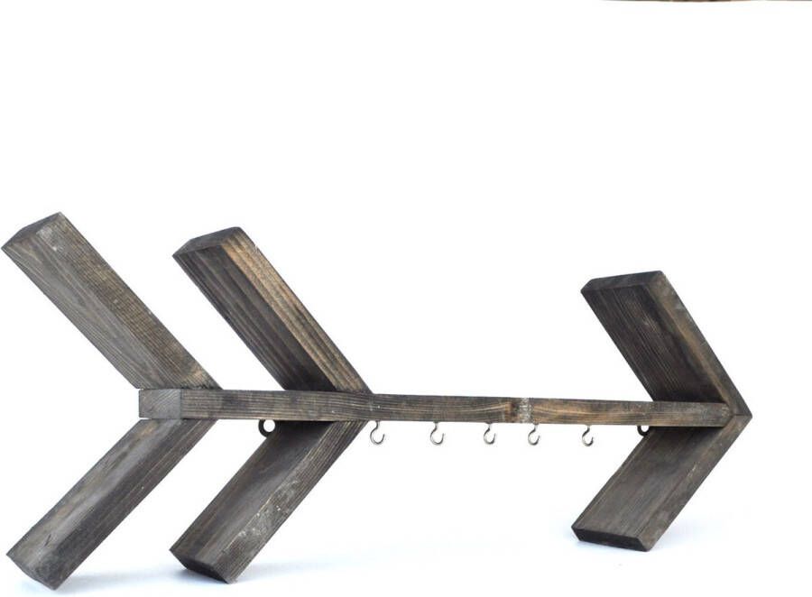 Perfecthomeshop Wandplank Walnoot 52x20x8cm Stijlvol Sparrenhout Perfect voor elk interieur wandrek