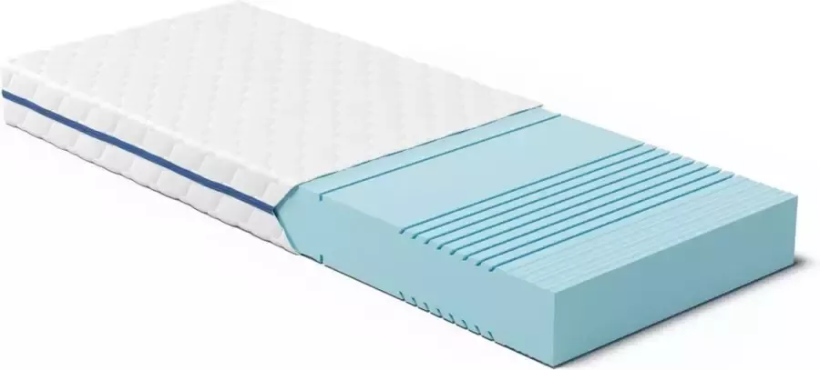 Perfectmatras Koudschuim Matras 90 x 200 cm – Tot 120 KG Orthopedisch HR 50 schuim (H4) – Koudschuimmatras met Wasbare Tijk – Pure Foam +