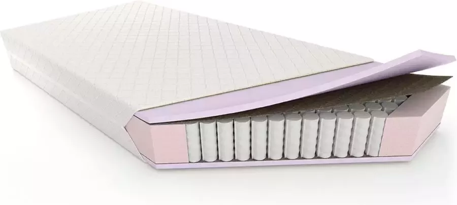 Luna Perfectmatras 7 zones pocketveer matras 180x220 cm met zeer fexibele extra stevige ondersteuning voor gewicht tot 125 kg