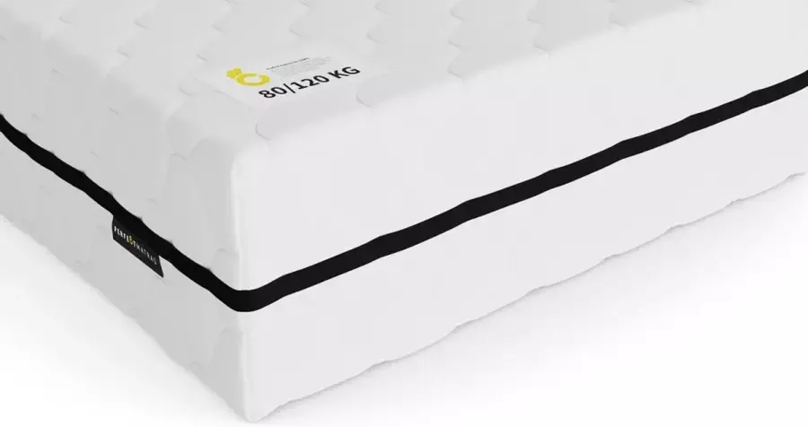 Perfectmatras Multipocket Matras Koudschuim – 120x200cm – Massage Technologie + HR 50 Koud Schuim – Zeer Stevig Matras Voor Zware Mensen van 120 tot 150 KG – Massage Foam Multilayer HR 50