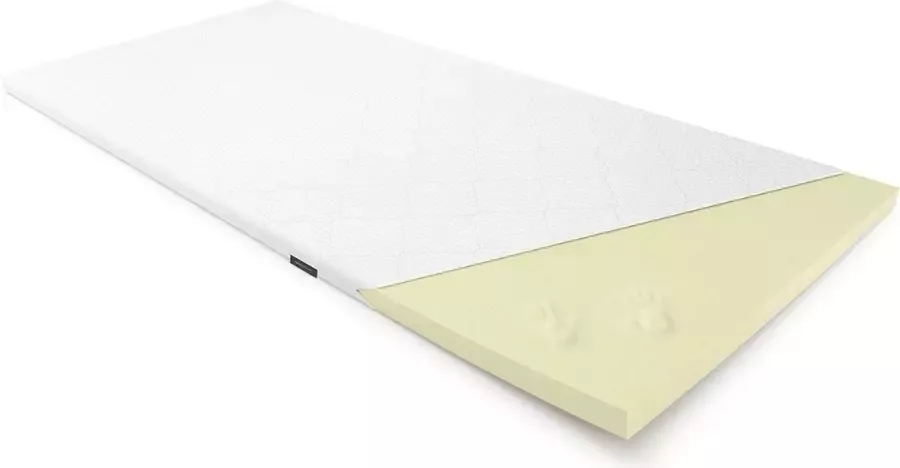 Perfectmatras Traagschuim topper 100x210 – Matrastoppers Nasa Memory Schuim – Wasbare Hoes Met Aloë Vera – Sleepwell