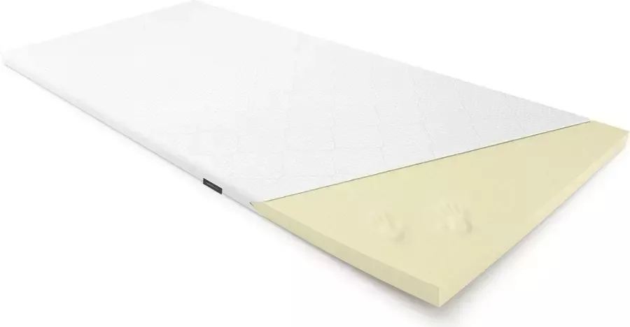 Perfectmatras Traagschuim topper 130x190 – Matrastoppers Nasa Memory Schuim – Wasbare Hoes Met Aloë Vera – Sleepwell