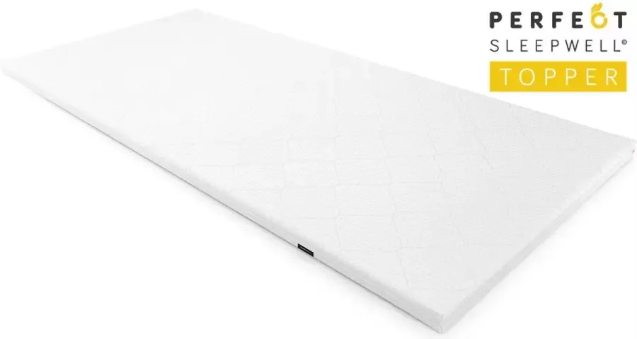 Perfectmatras Traagschuim topper 80x190 – Matrastoppers Nasa Memory Schuim – Wasbare Hoes Met Aloë Vera – Sleepwell