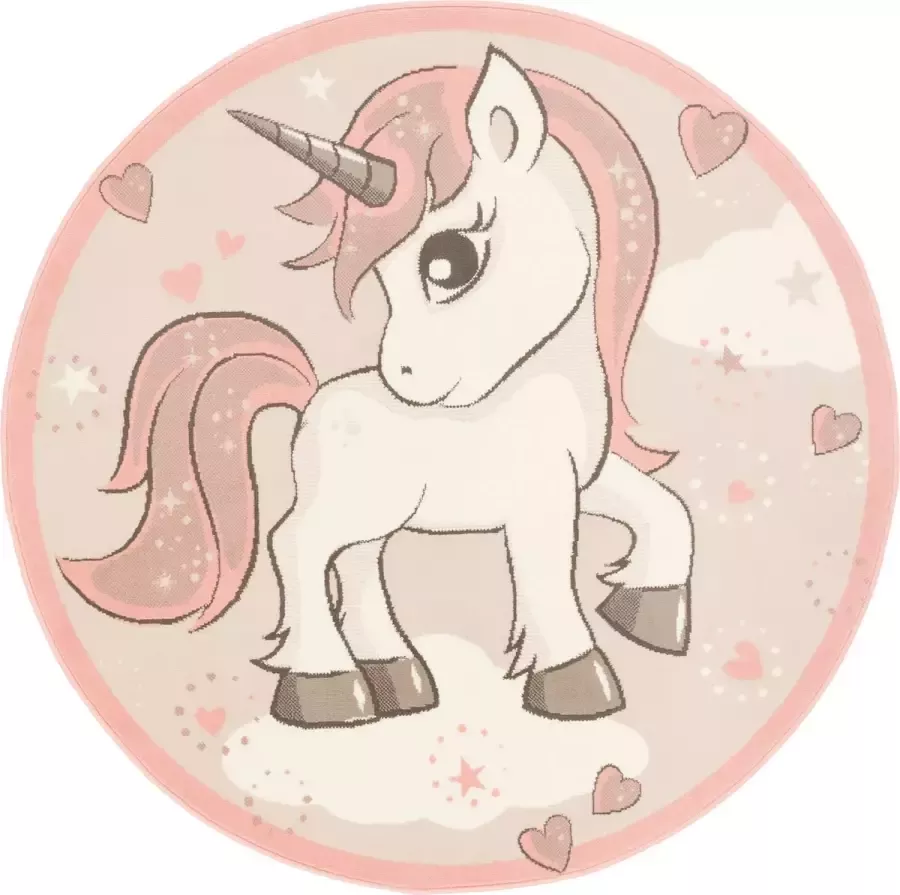 Pergamon Kindertapijt Samba Kids Ronde Eenhoorn