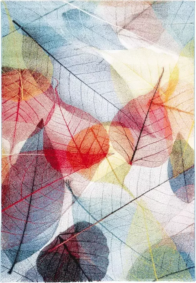 Pergamon Vloerkleed Designer Faro Tropisch Kleurrijke Bladeren