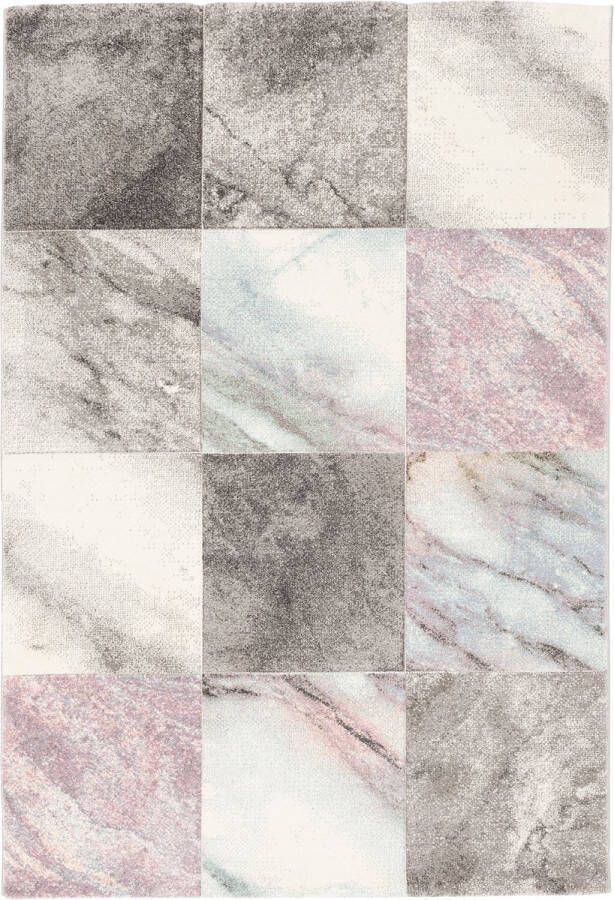 Pergamon Vloerkleed Designer Maui Pastel Marmer Optiek