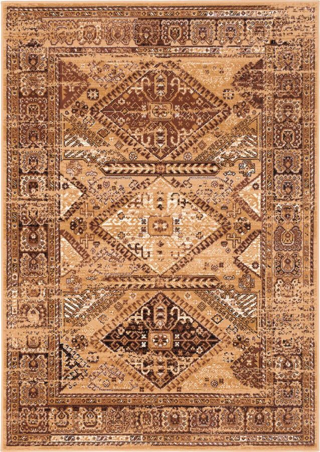 Pergamon Vloerkleed Designer Pop-Vintage Oosterse rand