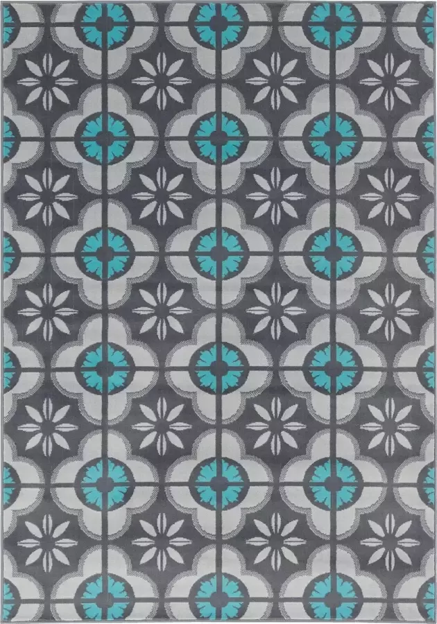 Pergamon Vloerkleed Designer Samba Moderne Tegellook