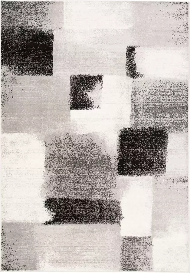 Pergamon Vloerkleed Designer Tango Check Grijs Antraciet Gradient