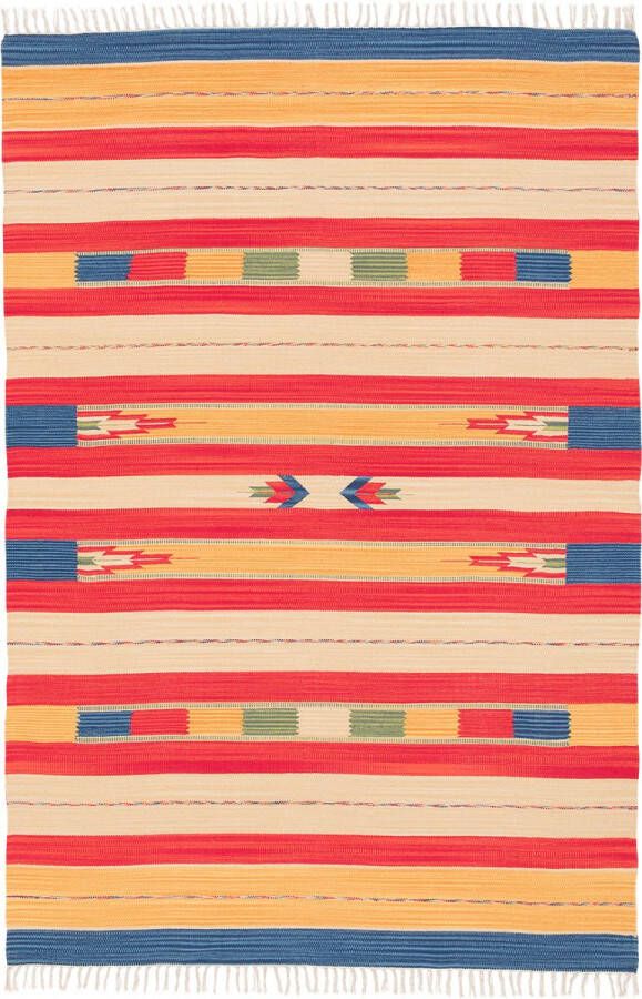 Pergamon Vloerkleed Katoen Natuur Kelim Vloerkleed Lina Gestreept - Foto 2