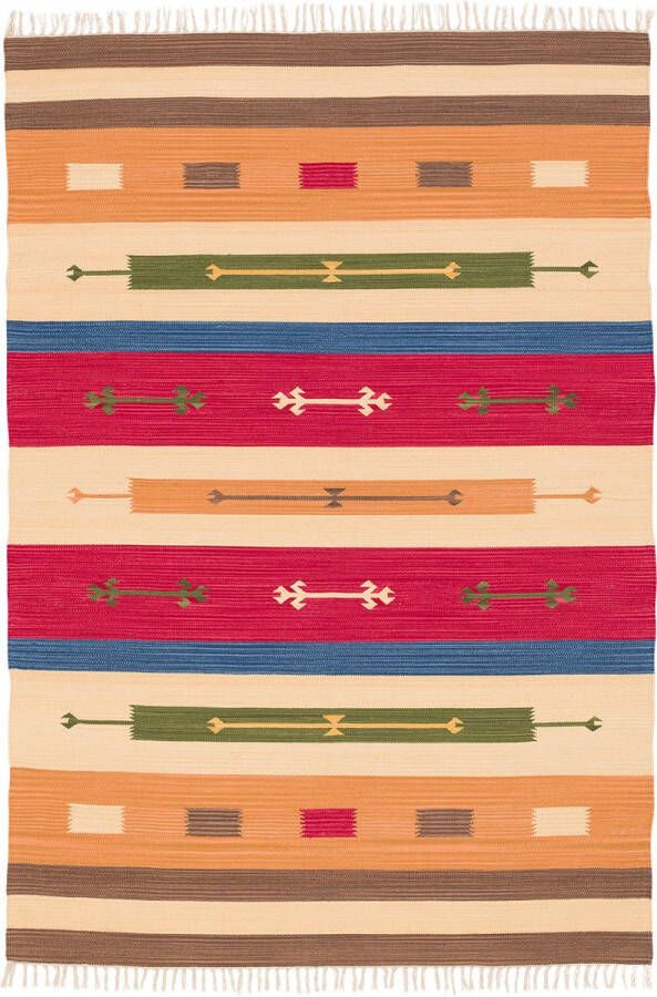 Pergamon Vloerkleed Kelim Lina Katoen Natuurlijk Modern