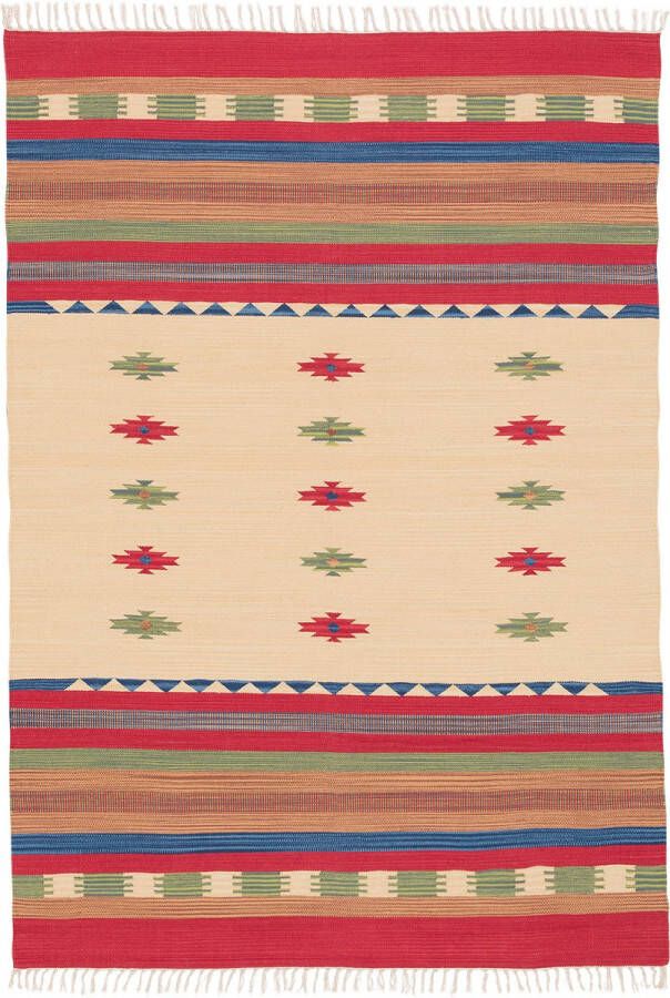 Pergamon Vloerkleed Kelim Lina Katoen Natuurlijk Modern - Foto 2