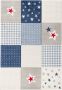 Pergamon Vloerkleed Kinderen Maui Kids plaid sterren - Thumbnail 1